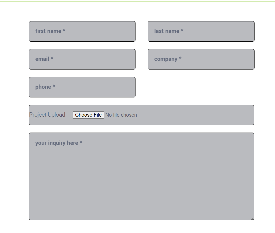 before contact form